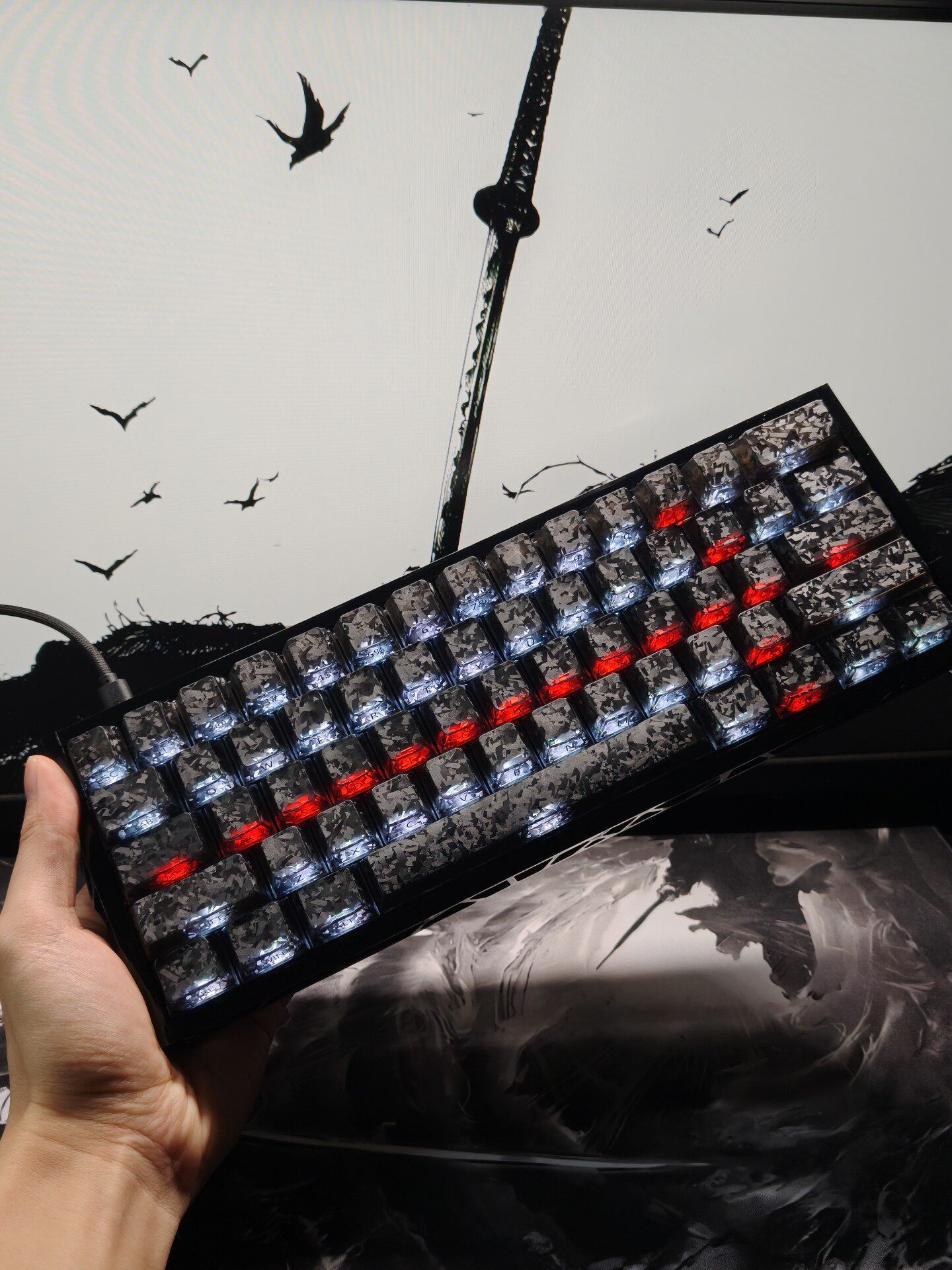 Gaming Keyboard No Number Pad - Benutzerdefinierte 60% Layout Kompakte Gaming RGB