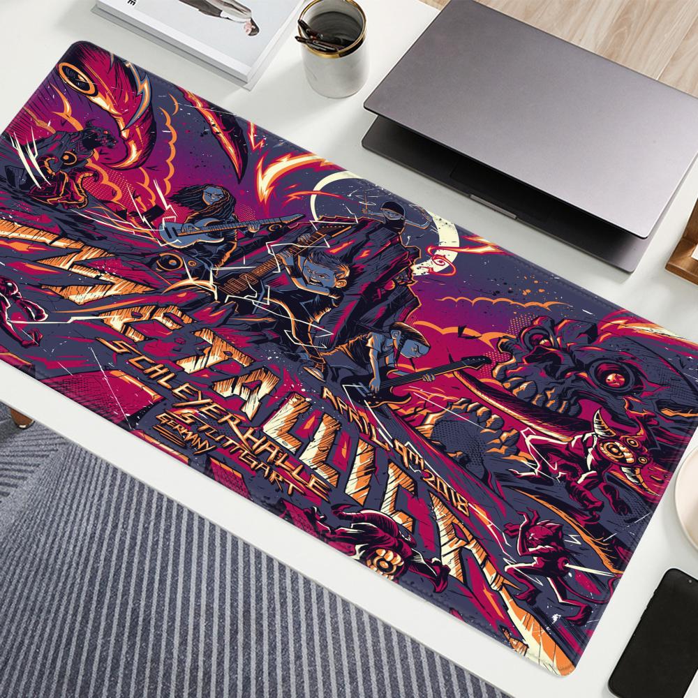 Gaming Keyboard And Mouse Combo - Band M-Metallicaes Mauspad, 90 x 40