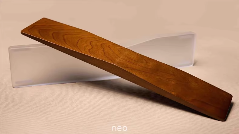 Wrist Rest Wood - Neo Ergo Handballenauflage CustomWooden Acryl Handgelenkauflage