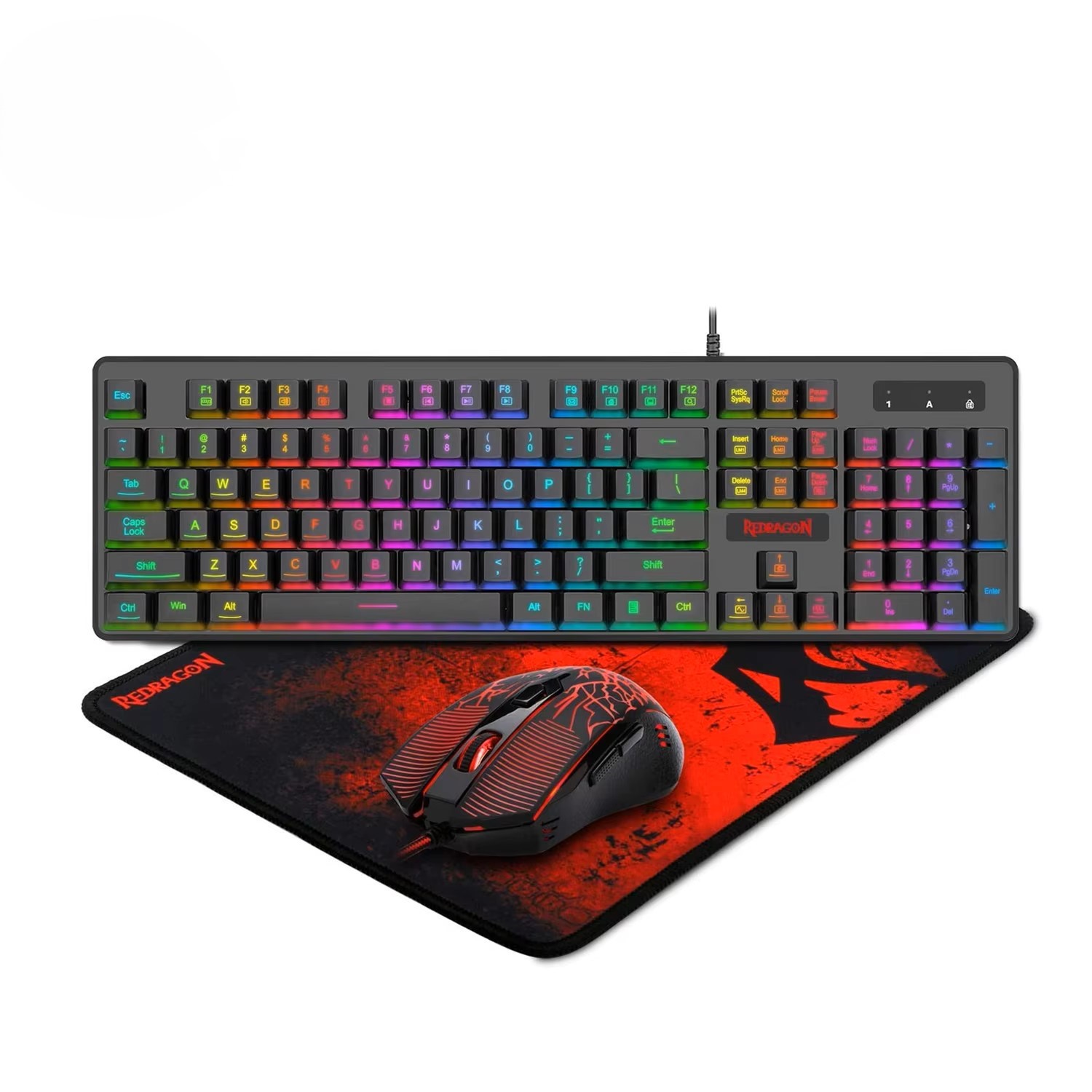 Gaming Keyboard And Mouse Combo - Redragon S107 RGB Gaming-Tastatur & Maus-Set