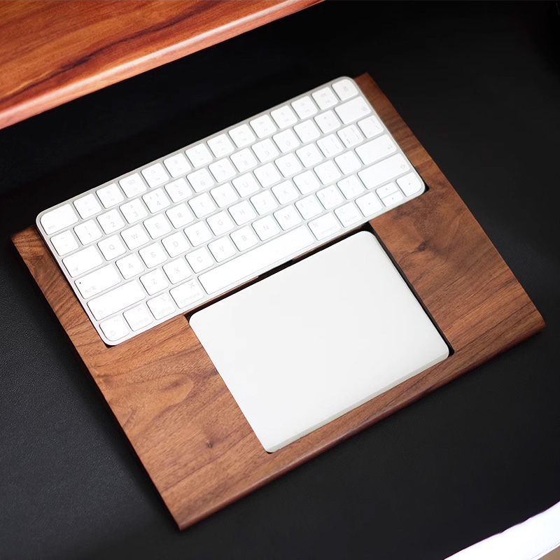 2-in-1 Walnuss-Holztablett mit – Wrist Rest Wood Bewertung und Preis