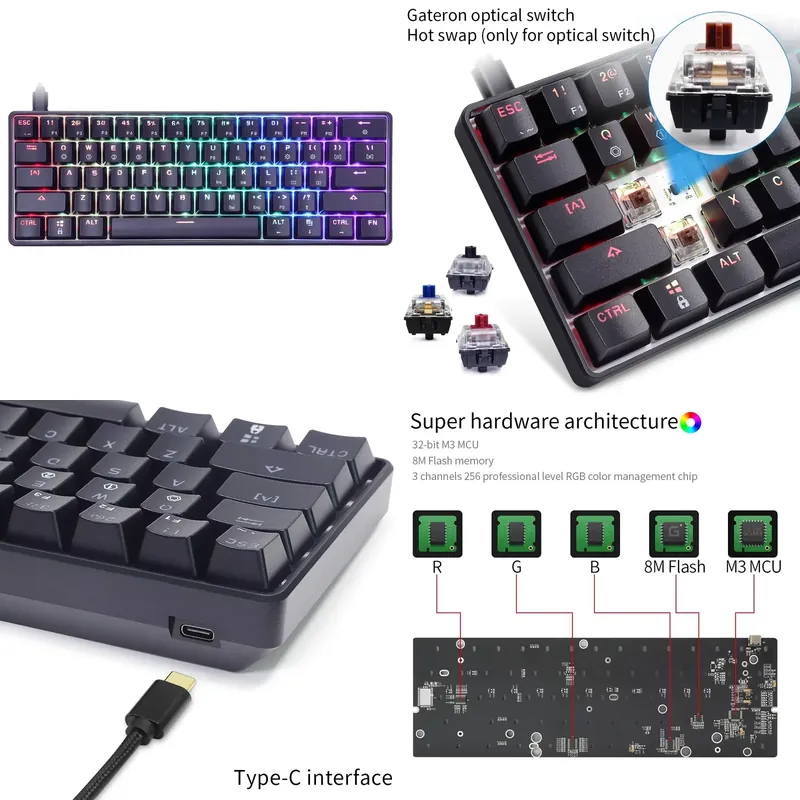Dropshipping Skyloong Gk61 Sk6 – Gaming Keyboard Mechanical Bewertung und Preis