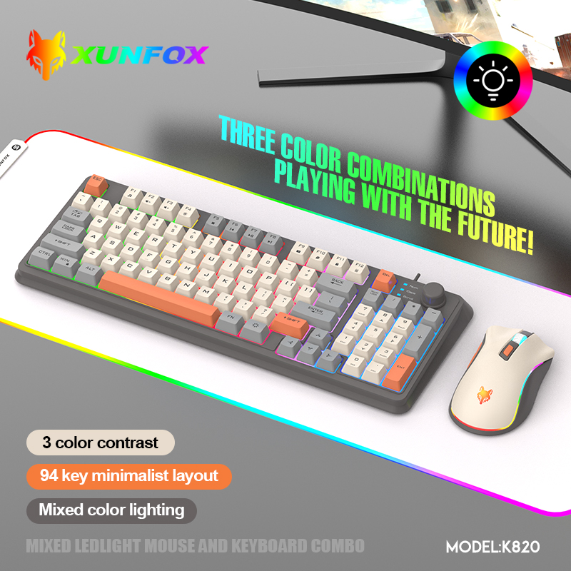 K820 USB Wired Spiel Tastatur  – Gaming Keyboard And Mouse Combo Bewertung und Preis