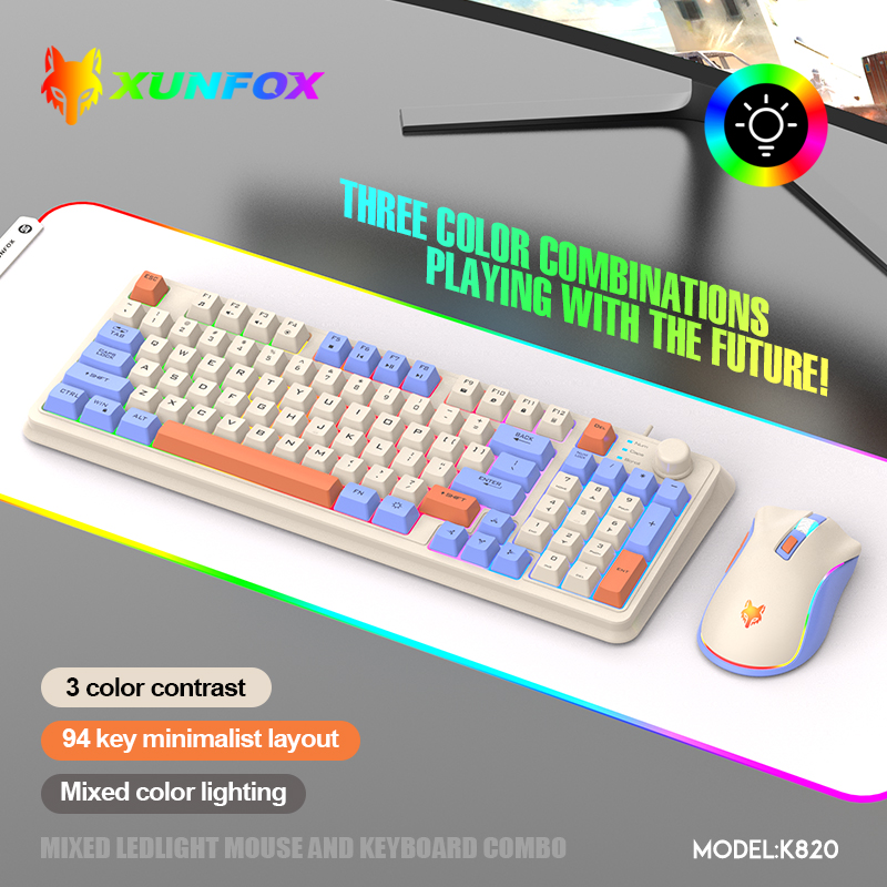 K820 USB Wired Spiel Tastatur  – Gaming Keyboard And Mouse Combo Bewertung und Preis