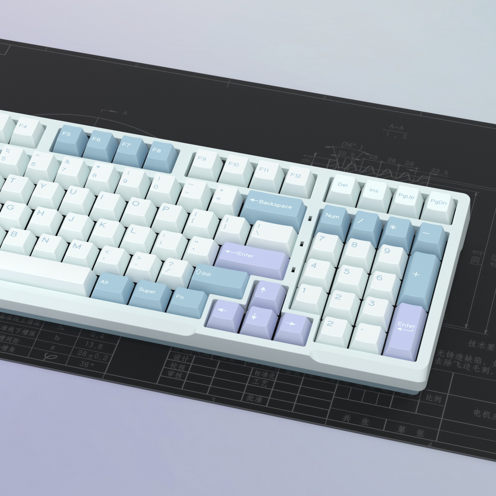 KBDiy GMK Illusion Keycap Cher – Gaming Keyboard No Number Pad Bewertung und Preis