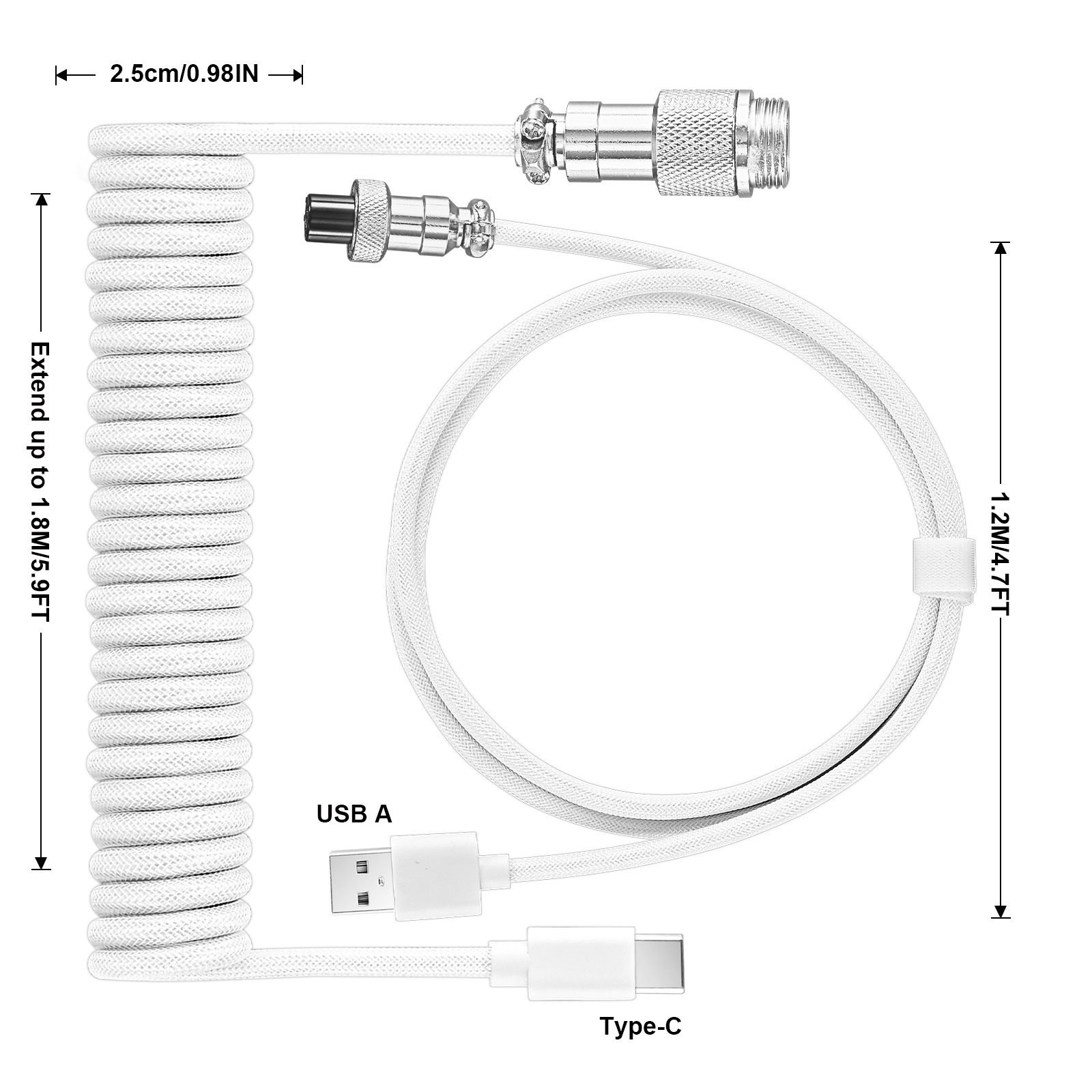 USB Typ-C Mechanisches Tastatu – Coiled Usb Cable Bewertung und Preis